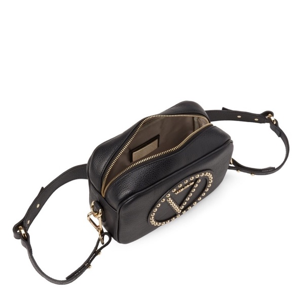 VALENTINO Black Mia Rock Studded Crossbody Bag - Picture 4 of 6